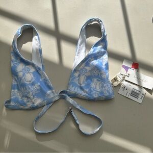 LSPace Swim Bikini Top Medium Blue Avery Top New